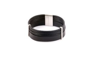 Bracelet cuir noir REF 0110