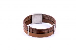 Bracelet cuir marron REF 0111