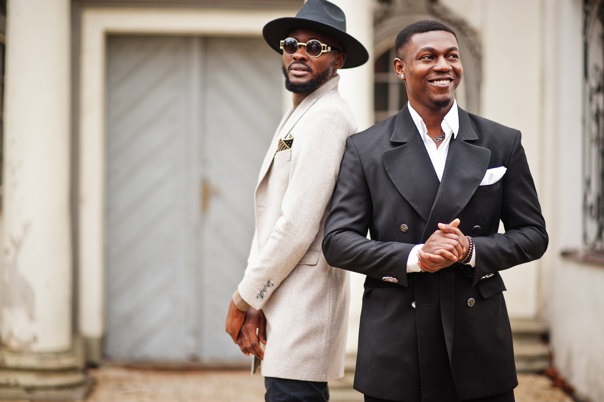 Two fashion black men